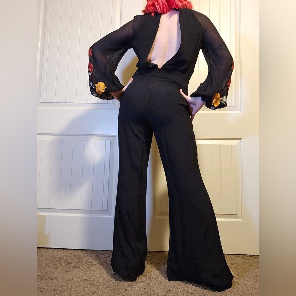 Free People Smoke Rings Embroidered Jumpsuit - Picture 4 of 4